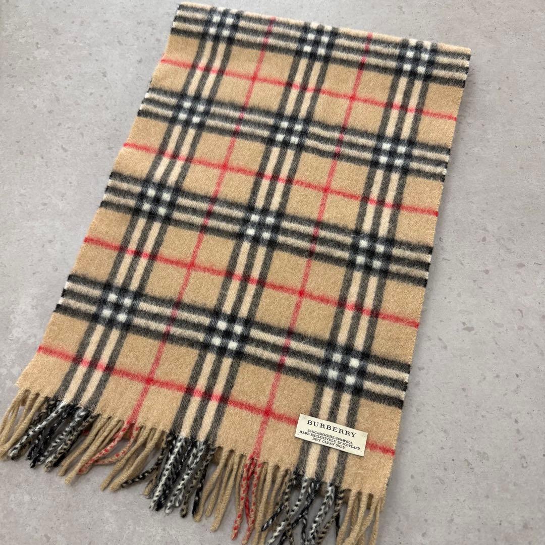 美品✨BURBERRY チェック柄マフラー