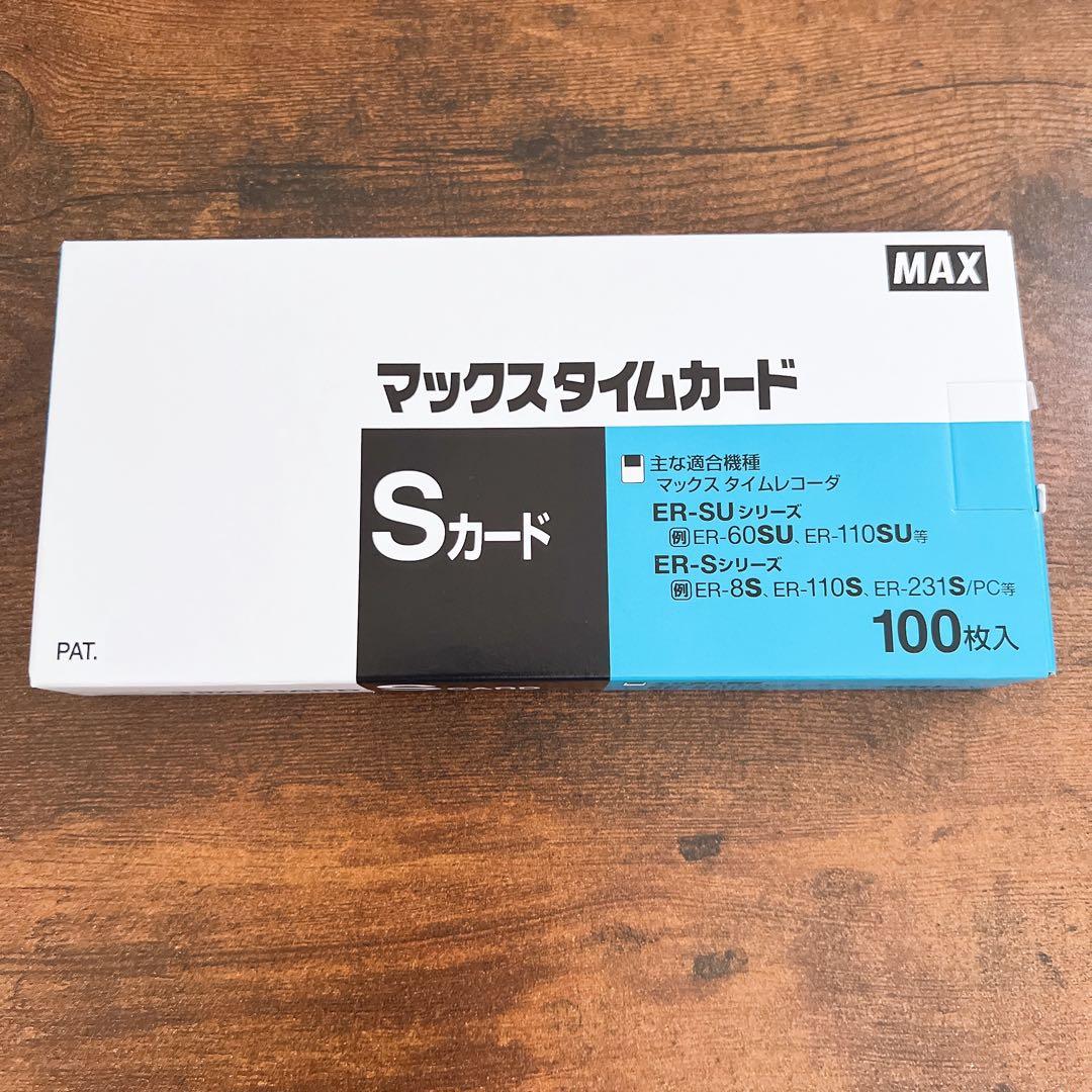 MAX タイムレコーダー ER-80S2C 専用タイムカード90枚付き