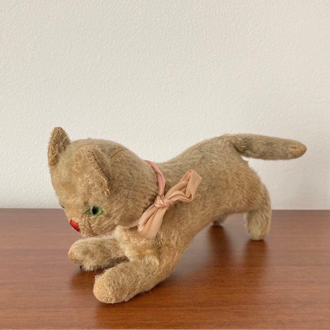 希少　子猫　ぬいぐるみ　ドイツ　ヴィンテージ　アンティーク
