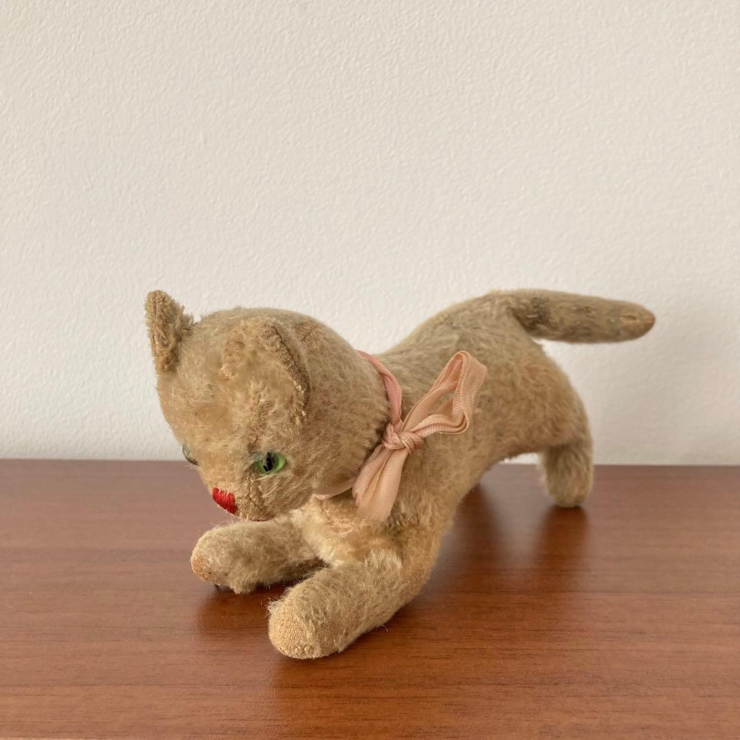 希少　子猫　ぬいぐるみ　ドイツ　ヴィンテージ　アンティーク