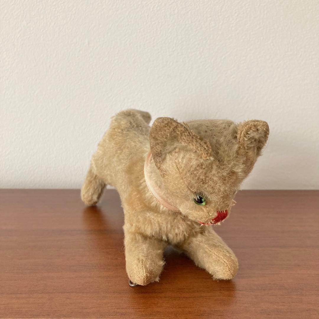 希少　子猫　ぬいぐるみ　ドイツ　ヴィンテージ　アンティーク