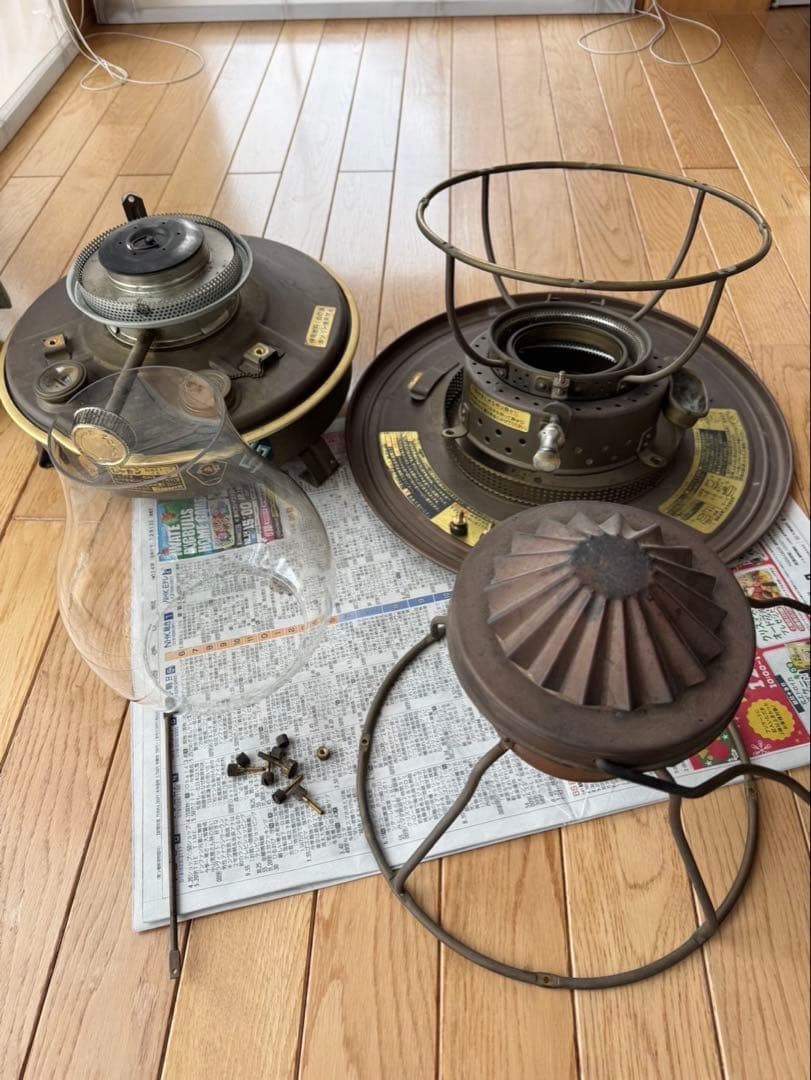 日本船燈 石油ストーブ　ゴールドフレーム ISー1