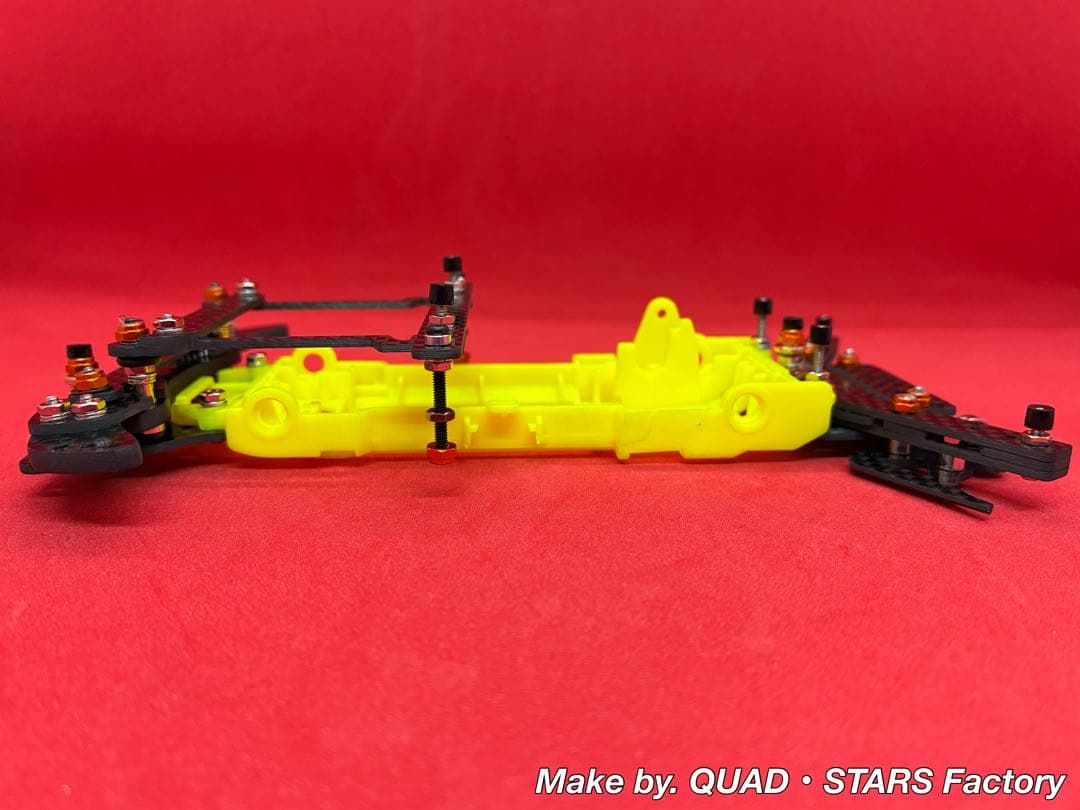 【ミニ四駆・VZ用】2軸ATピボット／段下げ＋提灯＋1軸アンカー＋リヤスキッド