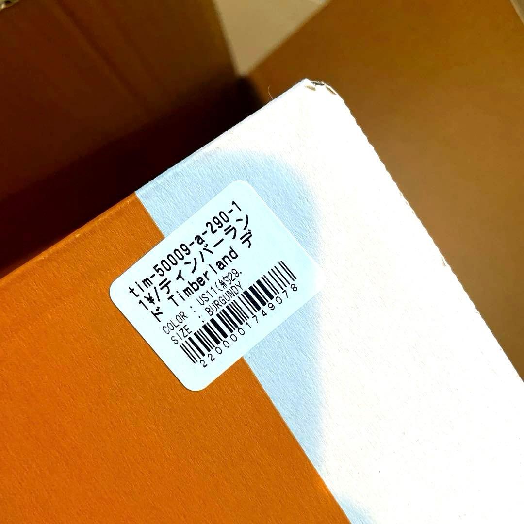 新品 人気カラー レアサイズ Timberland デッキシューズ バーガンディ