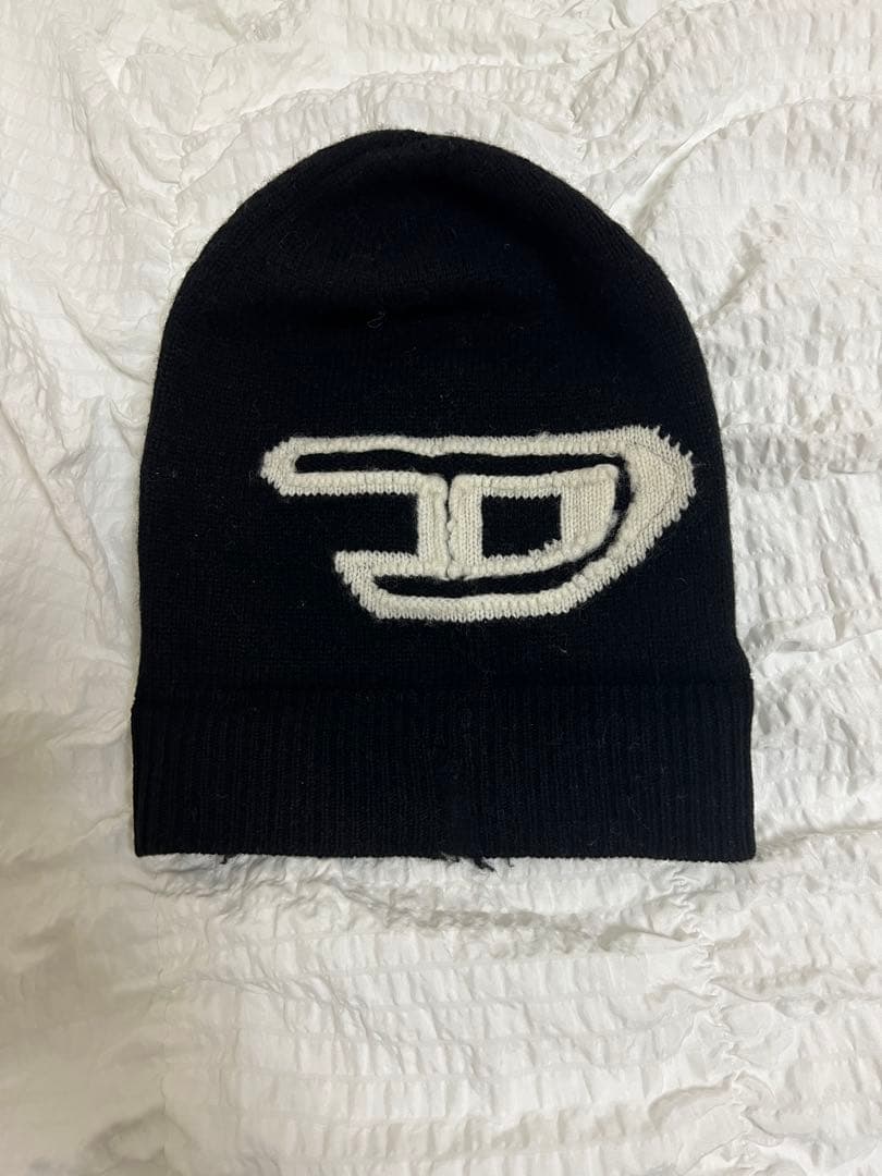 DIESEL ニット帽 黒