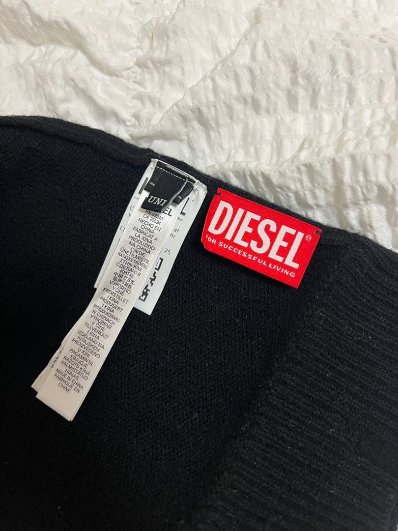 DIESEL ニット帽 黒