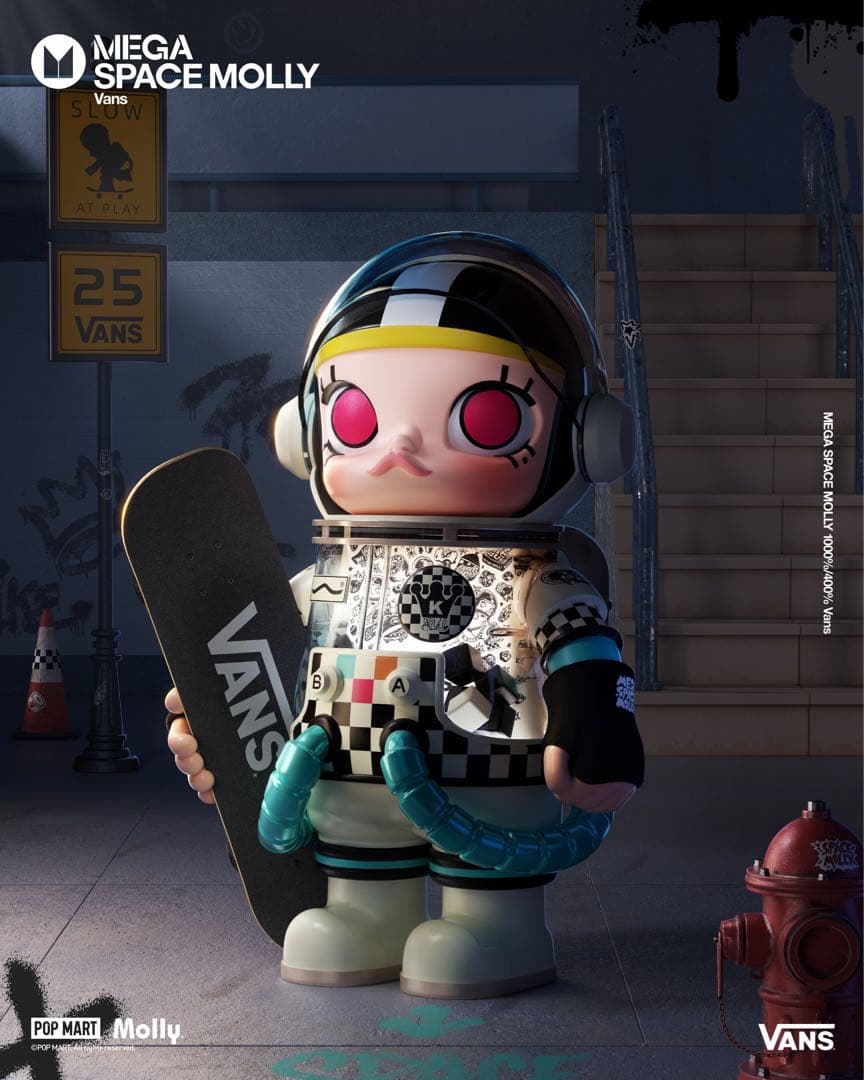 POPMART MEGA SPACE MOLLY 400% VANS 新品未開封