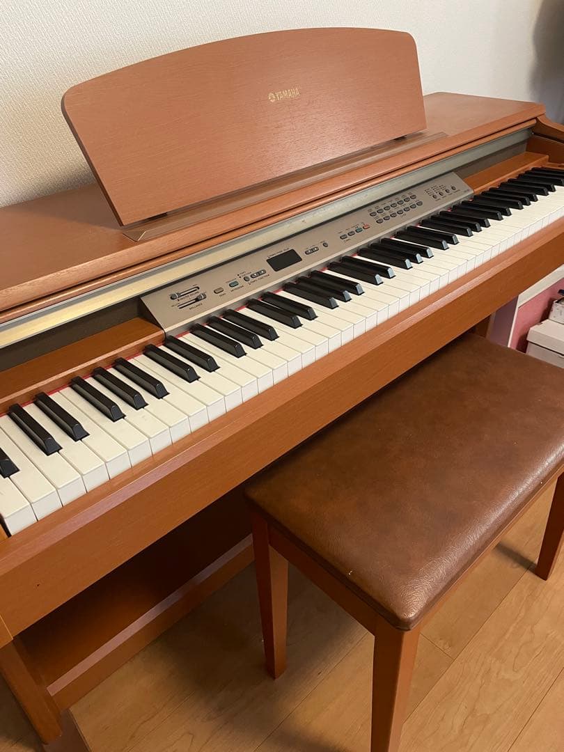 Yamaha 電子ピアノ ブラウン 椅子付き