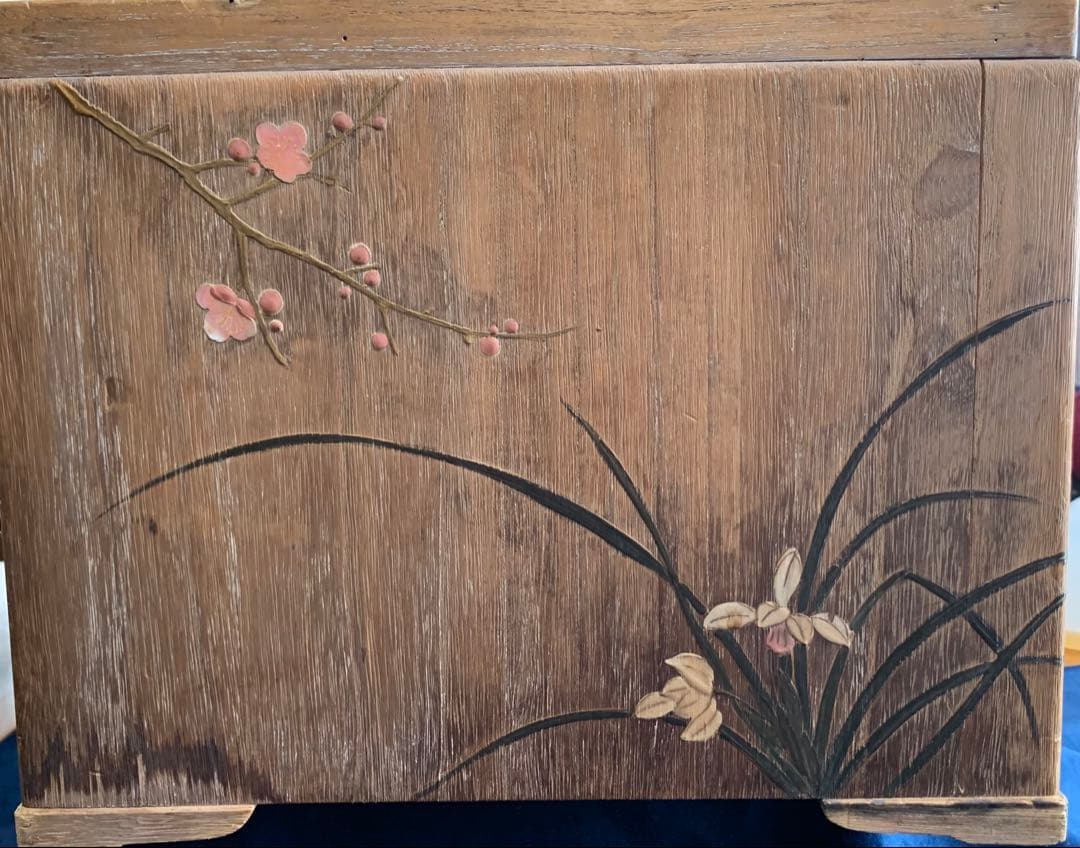 希少な桐製の手ひばち(手火鉢)、古美術・工芸品