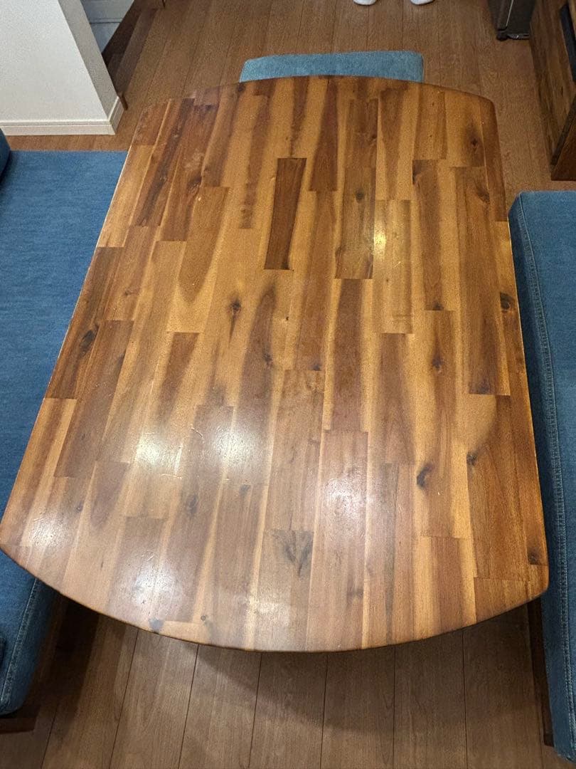 unico SWELLA ダイニングテーブル ソファ オットマン4点セット