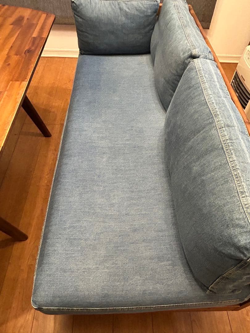 unico SWELLA ダイニングテーブル ソファ オットマン4点セット