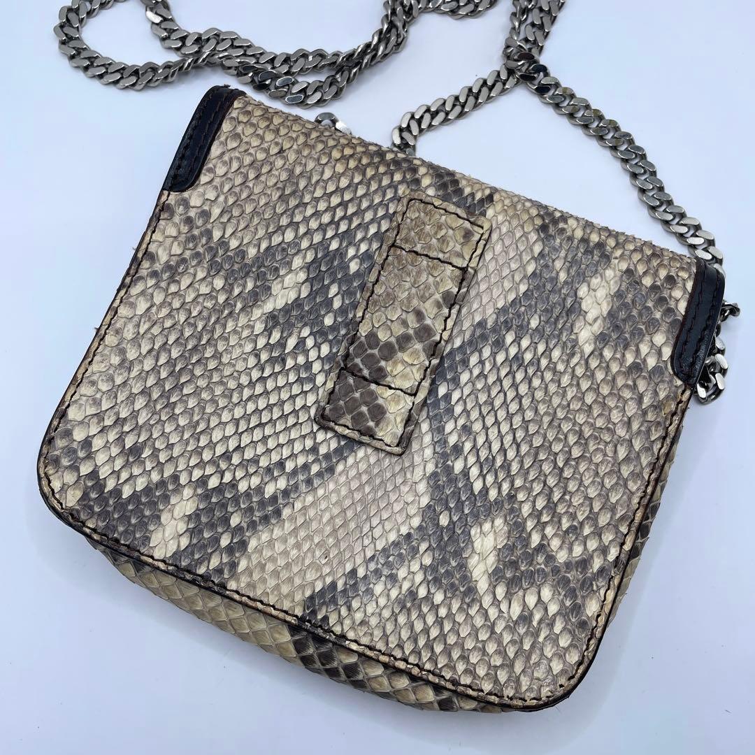 特価✨ CELINE セリーヌ リアルパイソン チェーン ショルダーバッグ