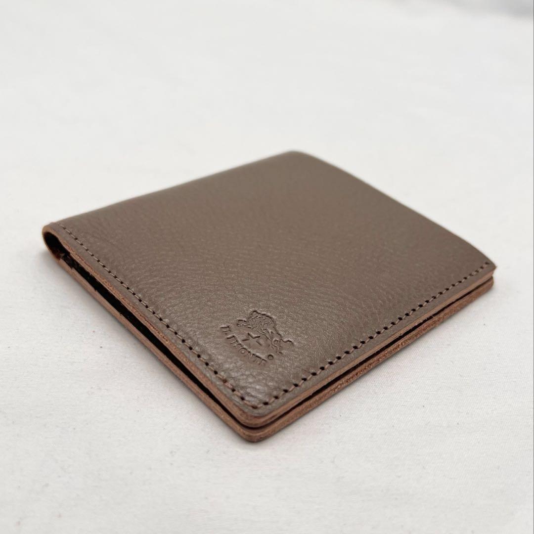 【新品未使用】イルビゾンテ ニつ折り財布 ☆☆トルトラ（グレーベージュ）☆☆