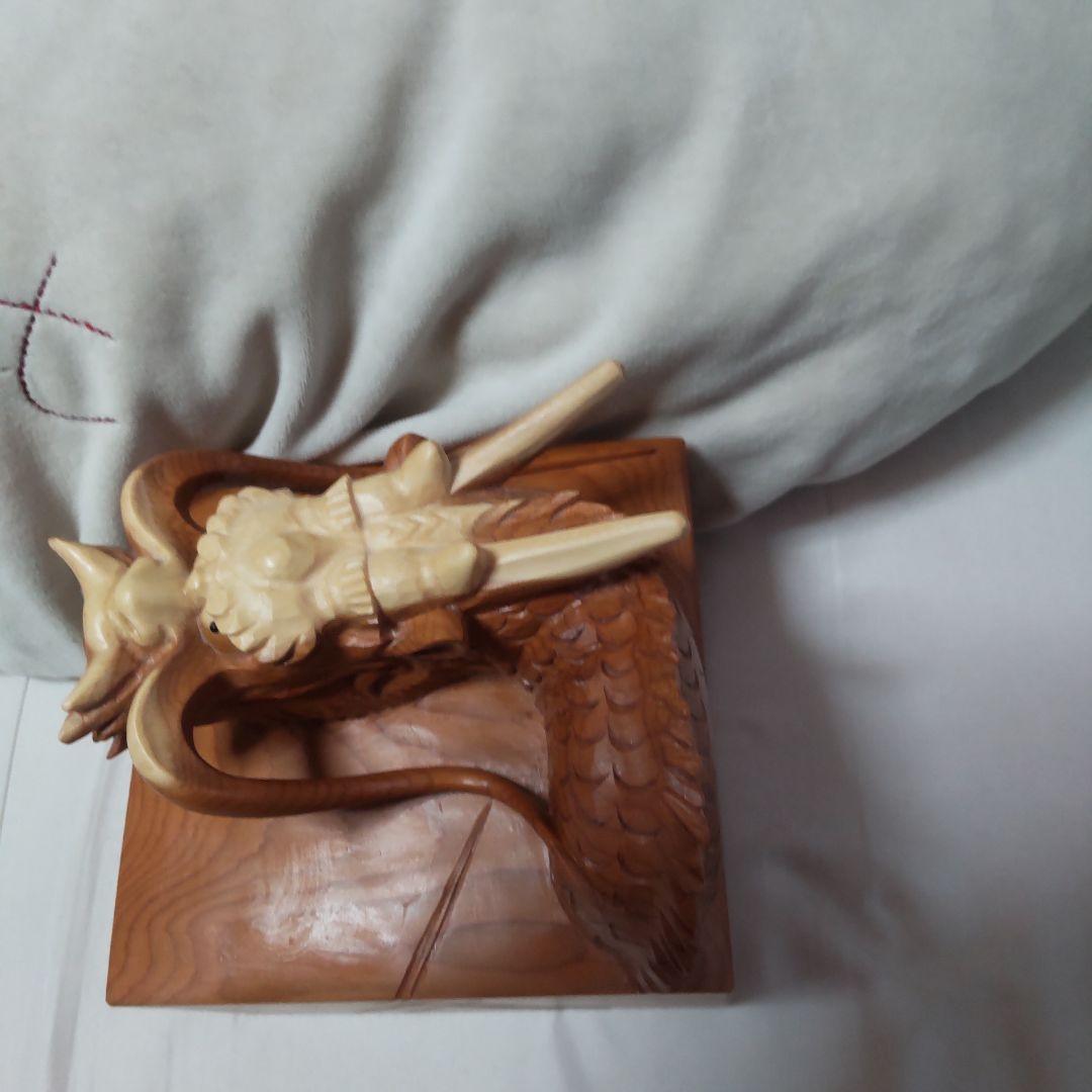 1月セール 飛騨高山 谷口彫刻一位一刀彫 龍箱箱