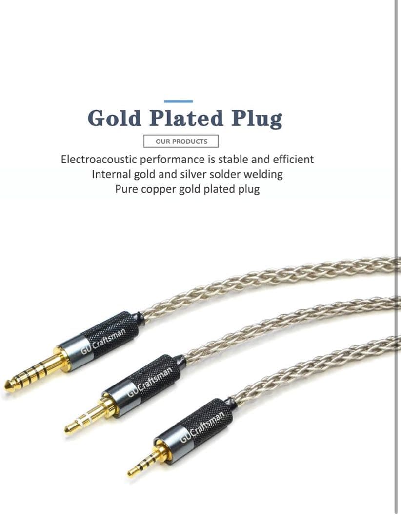 ポータブルヘッドホンアダプターケーブル 6N