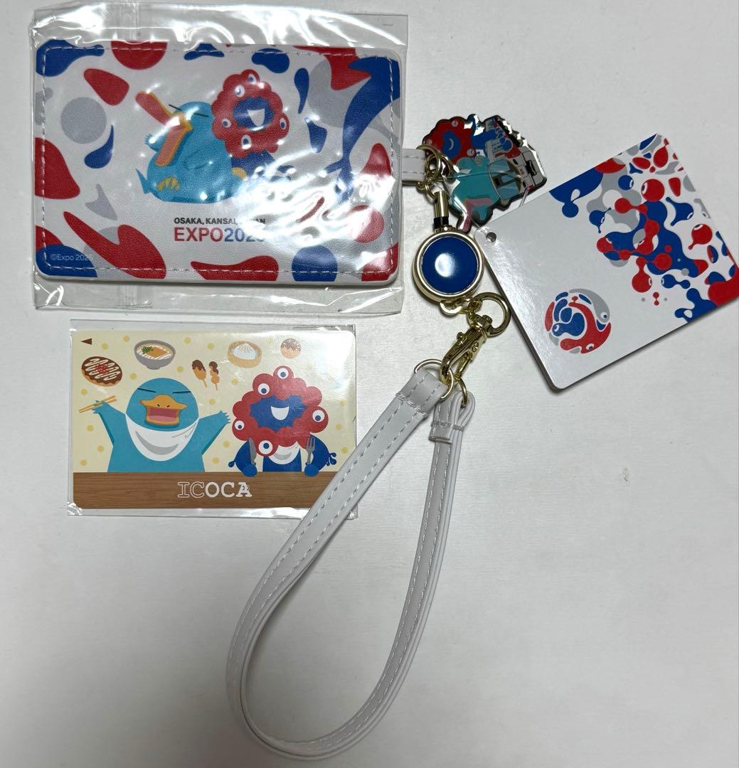 関西万博 ミャクミャク 記念ICOCA 合皮パスケース付き