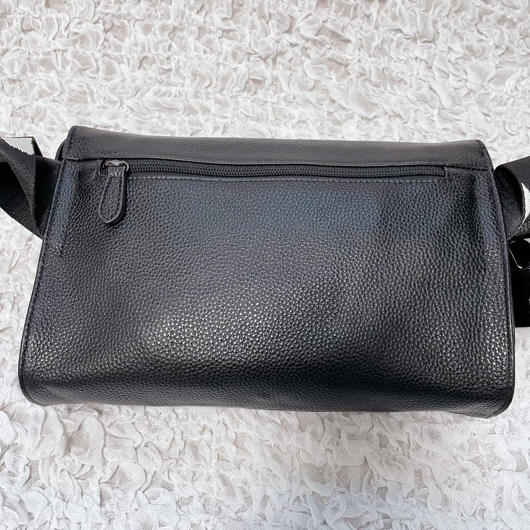 タグ付未使用✨ear PAPILLONNER 柄ワイドテープショルダーバッグ　黒