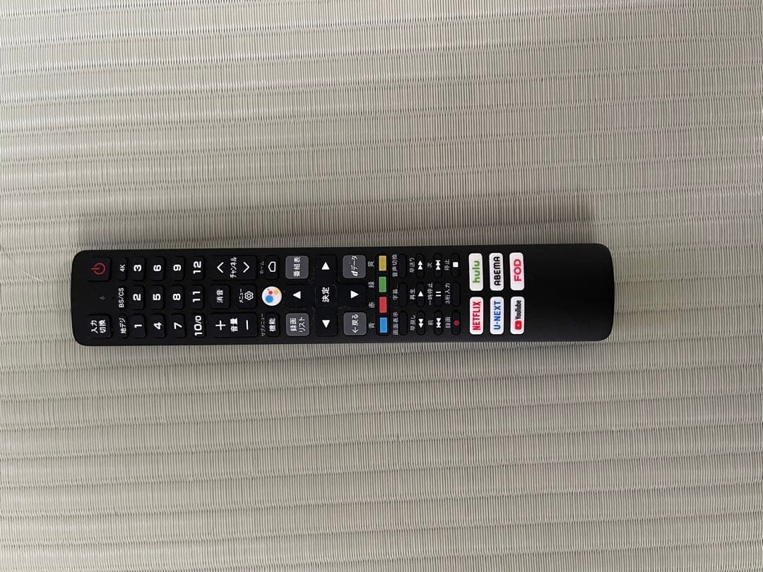 TCL TV Google TV機能付き　型名　43P735 2022製