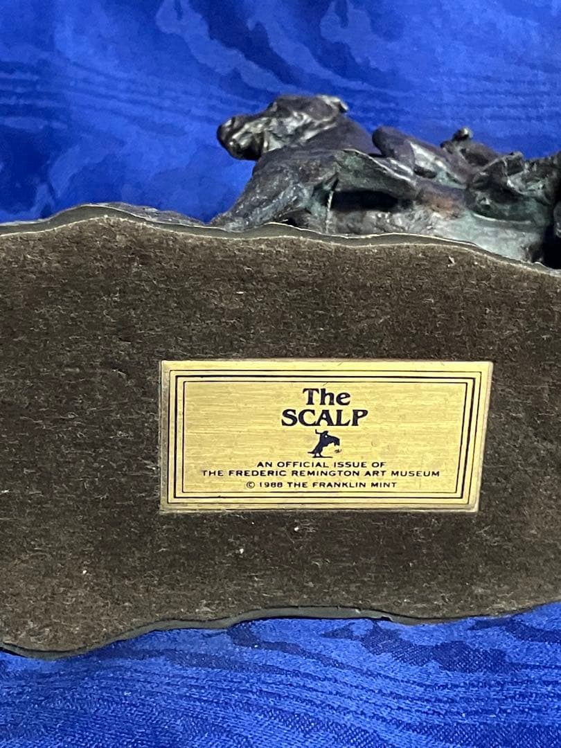 フレデリックレミントン　ブロンズ騎馬像 戦士の彫刻 約20cm高