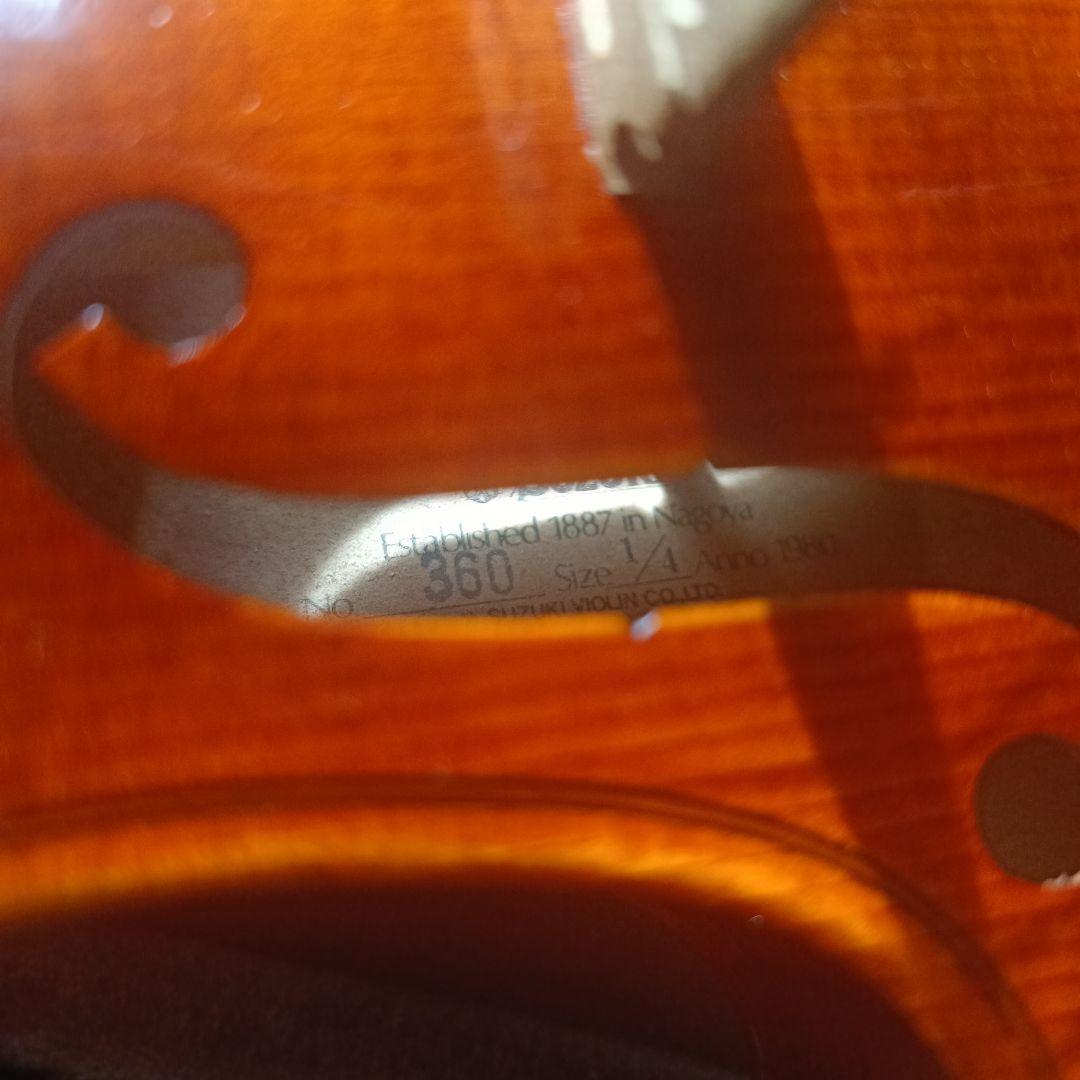 【美虎】SUZUKI バイオリン 1/4 NO.360 1980年【付属品多】