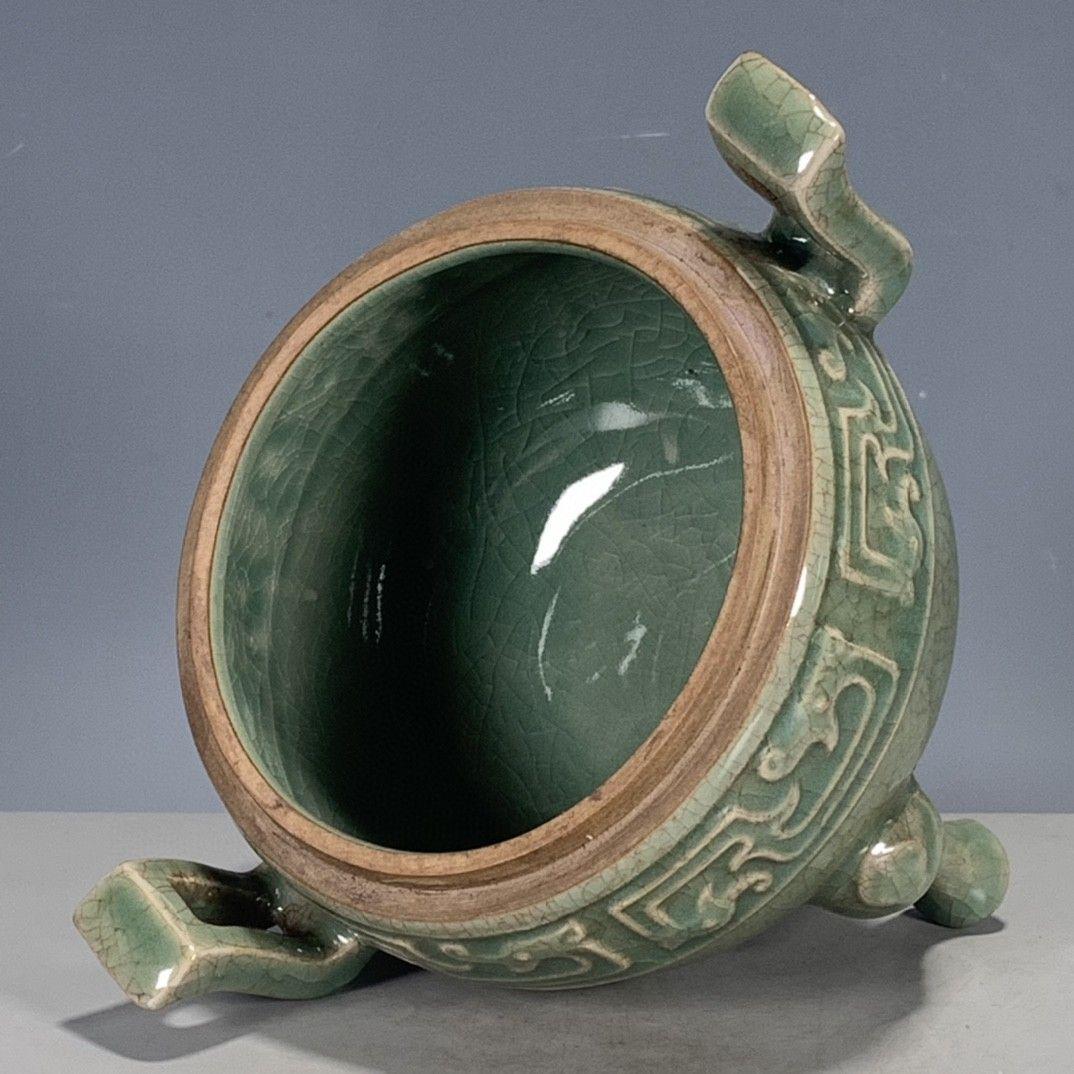 中国 汝窯 青磁 香炉 陶器 陶芸 香道具 仏具 官窯 青釉