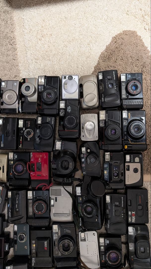 コンパクトフィルムカメラセット 50台以上ジャンクまとめ売り