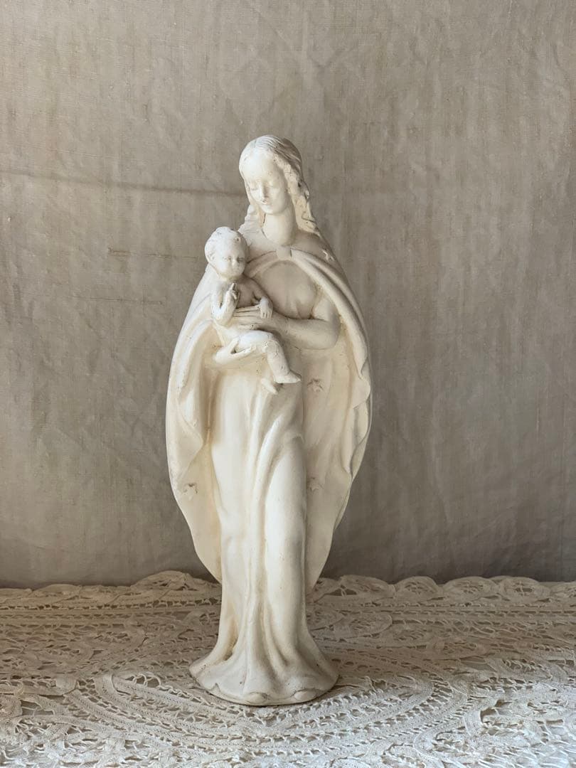 フランスアンティーク マリア像 聖母子像