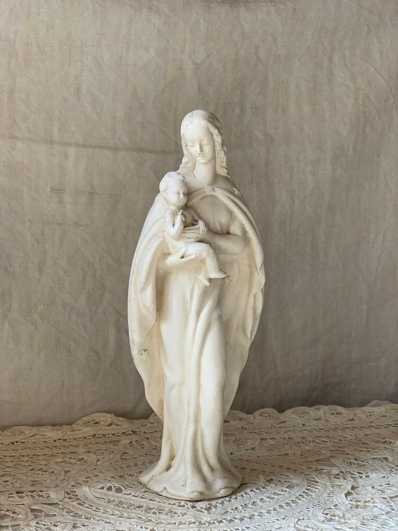 フランスアンティーク マリア像 聖母子像