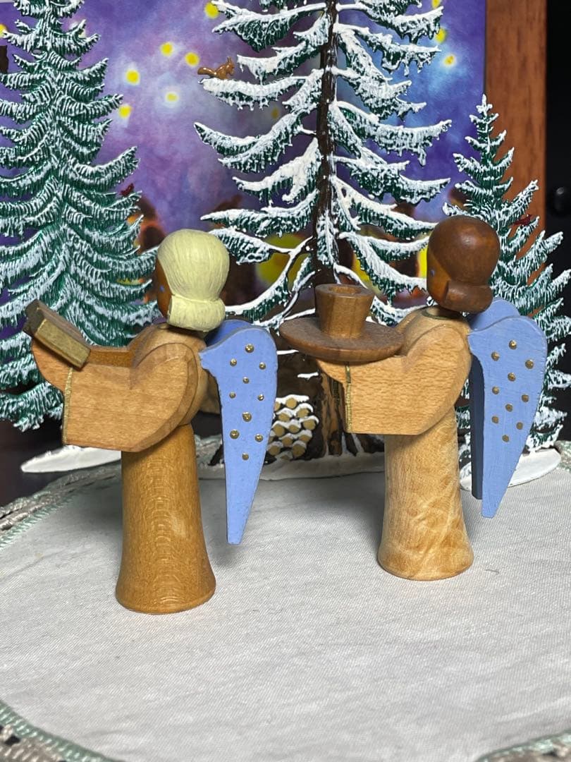 旧東ドイツ時代ディットマンデザイン「キャンドルホルダー、楽譜を持つ天使」