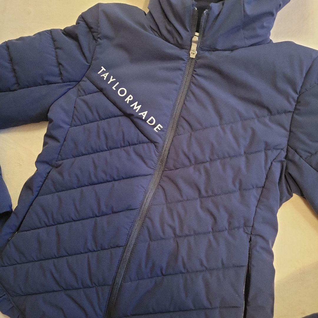 超美品✨お洒落に可愛く防寒❤TAYLORMADE 中綿フリルブルゾン☆ ネイビー