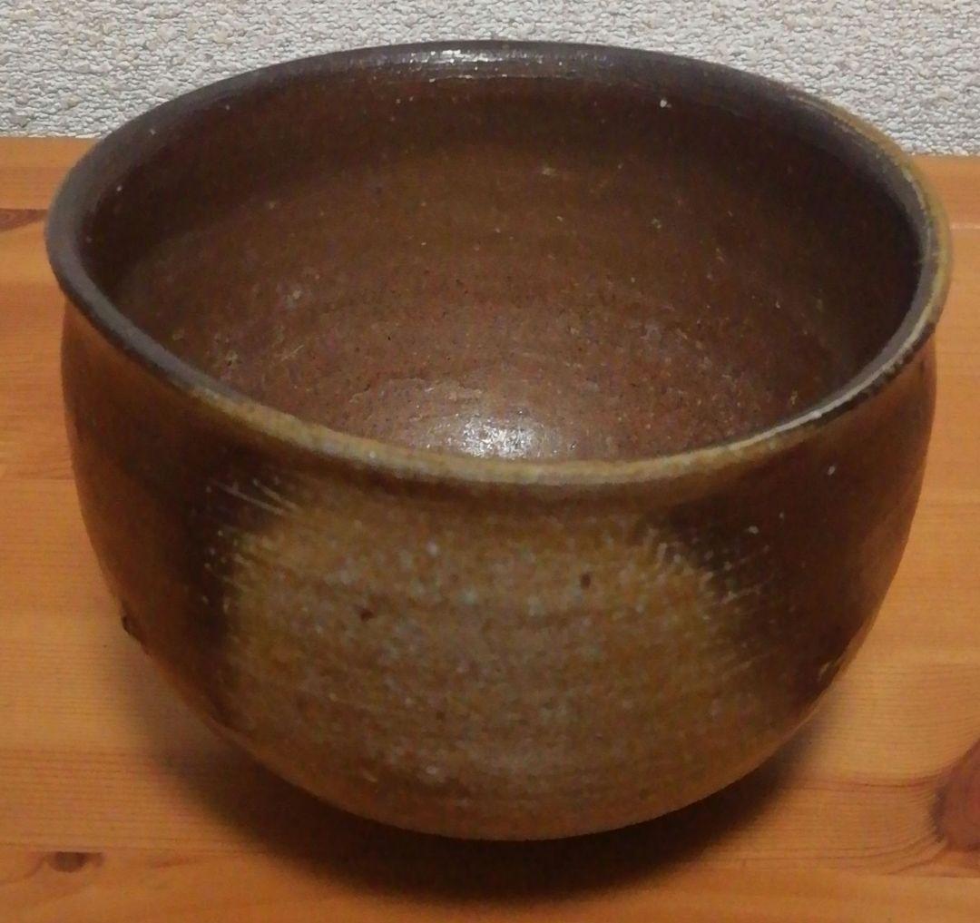 山本出作　備前焼　茶碗　共箱　共布　略歴付　茶道具