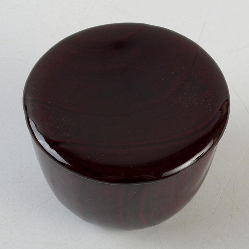 茶道具　塗師　前田松斎作　黒漆　茶器　共箱　V　9318