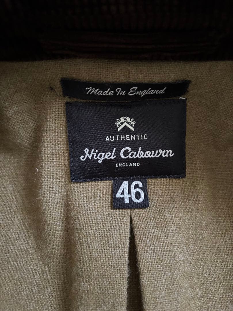 ナイジェルケーボン ダークブラウン コーデュロイ　ジャケット　46