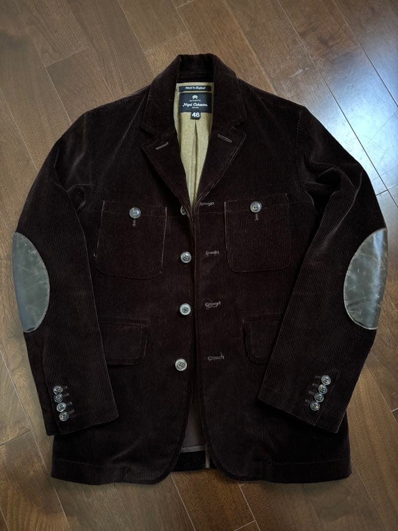 ナイジェルケーボン ダークブラウン コーデュロイ　ジャケット　46