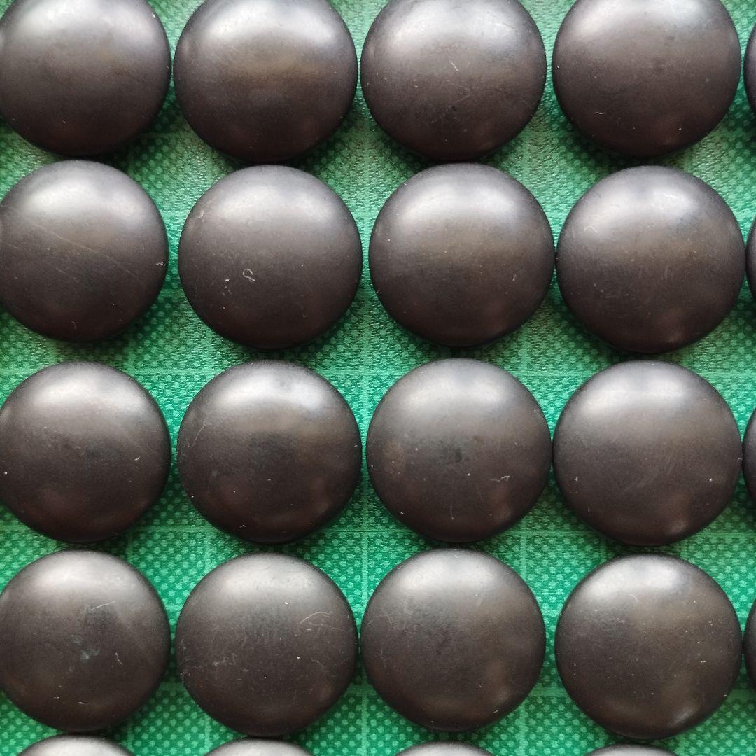 高級　美品　蛤碁石　那智黒石　36号　碁石碁笥セット