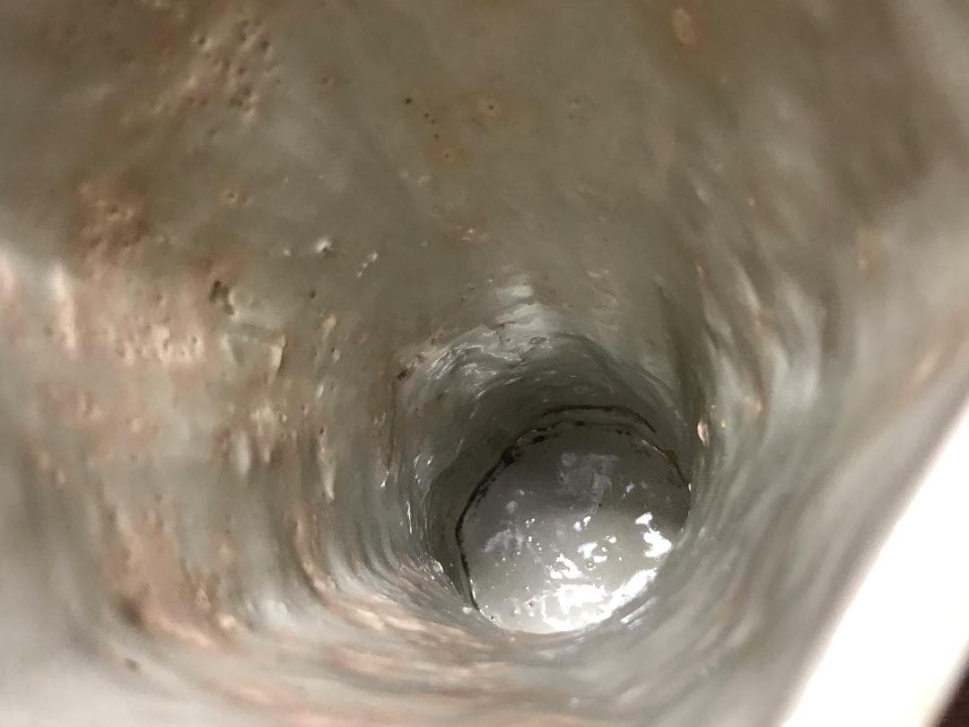 【 宮川香齋　六角捻り形飛鶴図花生 】　洛東香齋　京都真葛