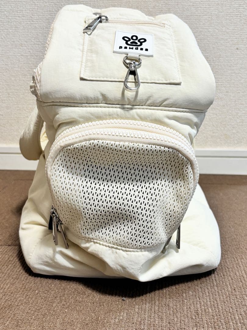 pawdea Air nest one ペット用スリングバッグ　Ivory S