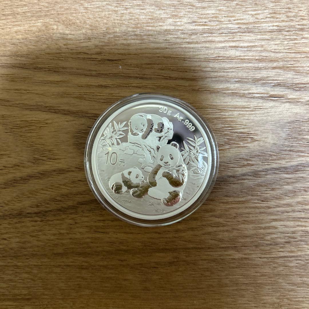銀　2025 中国　パンダ　30g