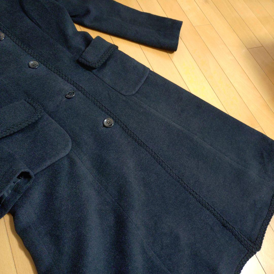 Harrods　ハロッズ　ロングコート　アンゴラ　シルク　ウール　カシミヤ