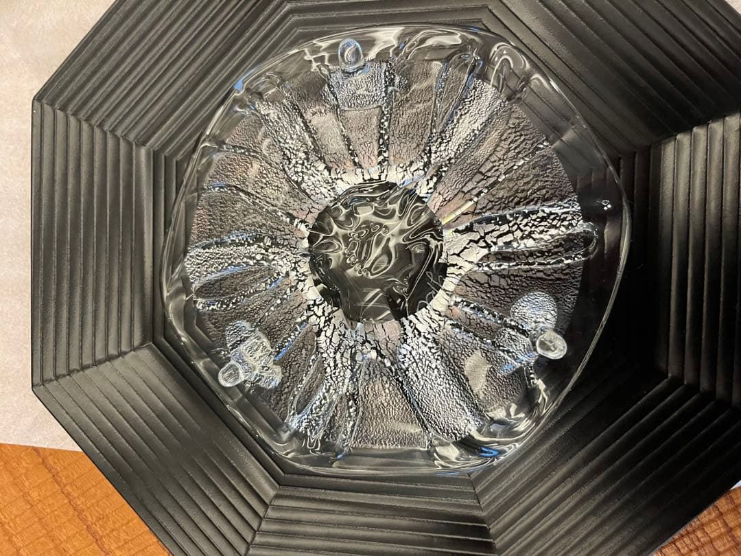 西中千人　ガラス　銘々皿五客　向付　平皿　ケーキ皿　5客