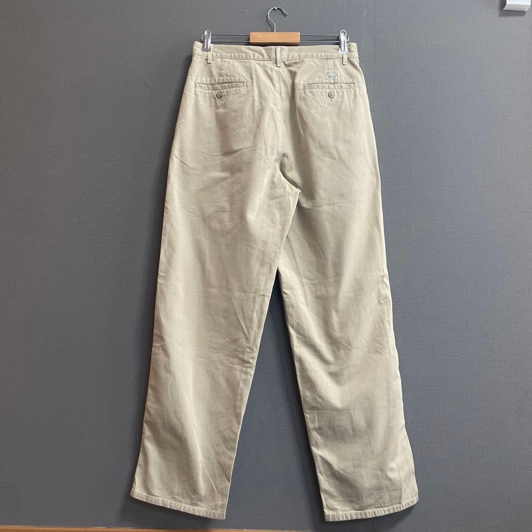 【USA製】Polo RalphLauren ポロチノ　2タックワイドチノパンツ