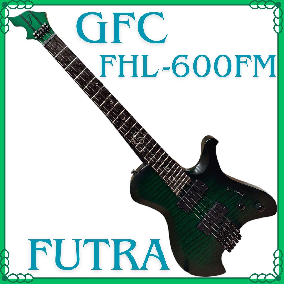 ヘッドレスギター GFC FHL-600FM グリーン エレキ ギター