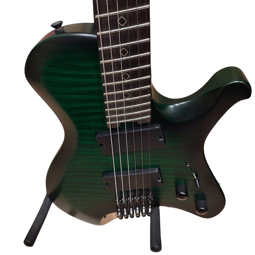 ヘッドレスギター GFC FHL-600FM グリーン エレキ ギター