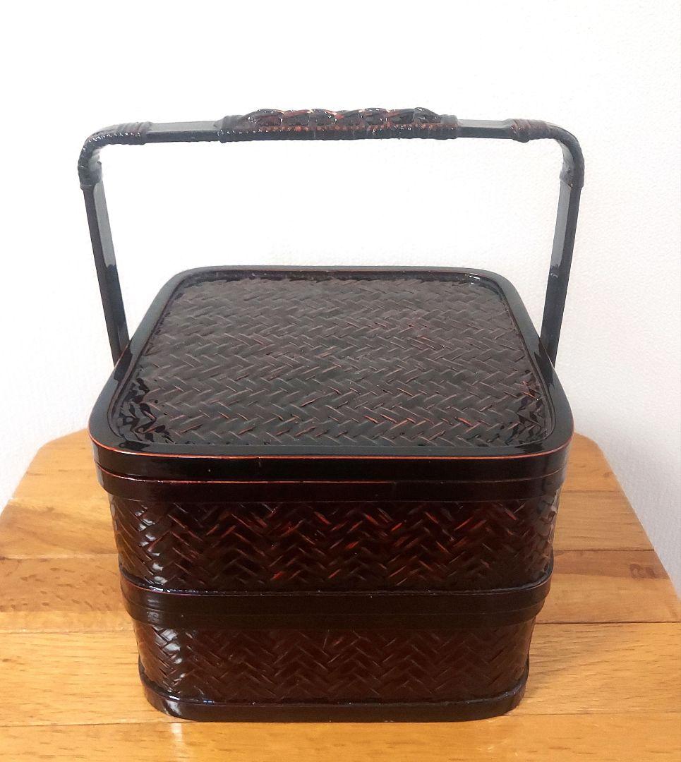 美品　竹細工　お節料理　ランチボックス　裁縫箱　茶籠　和モダン