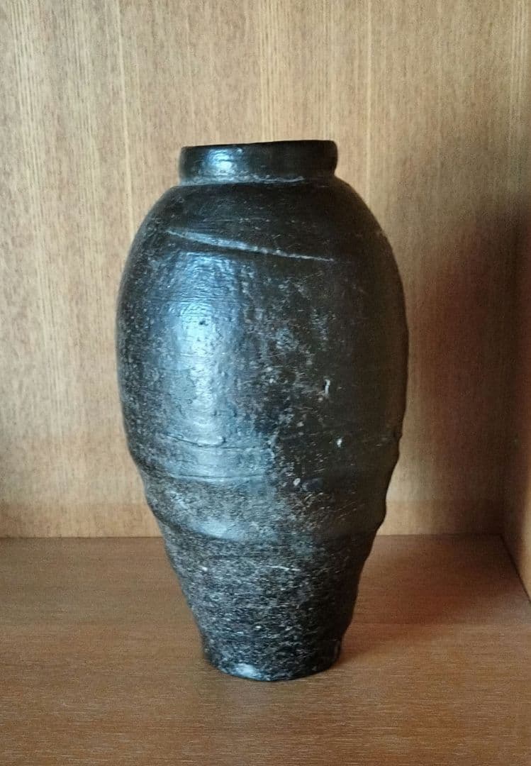 骨董　陶磁器　南蛮花入れ