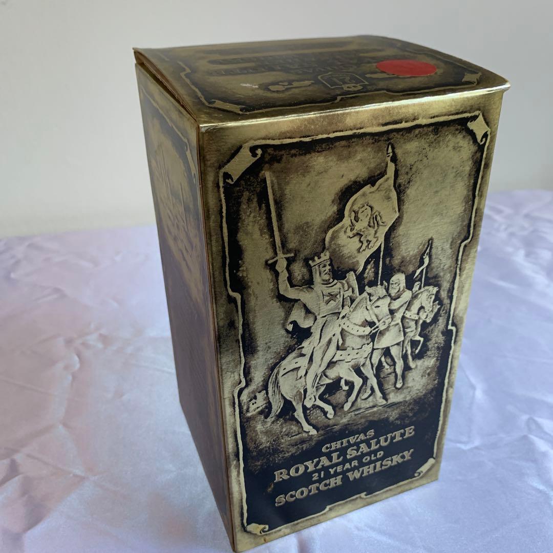 未開栓古酒　シーバスリーガル　ロイヤルサルート 21年　赤陶器