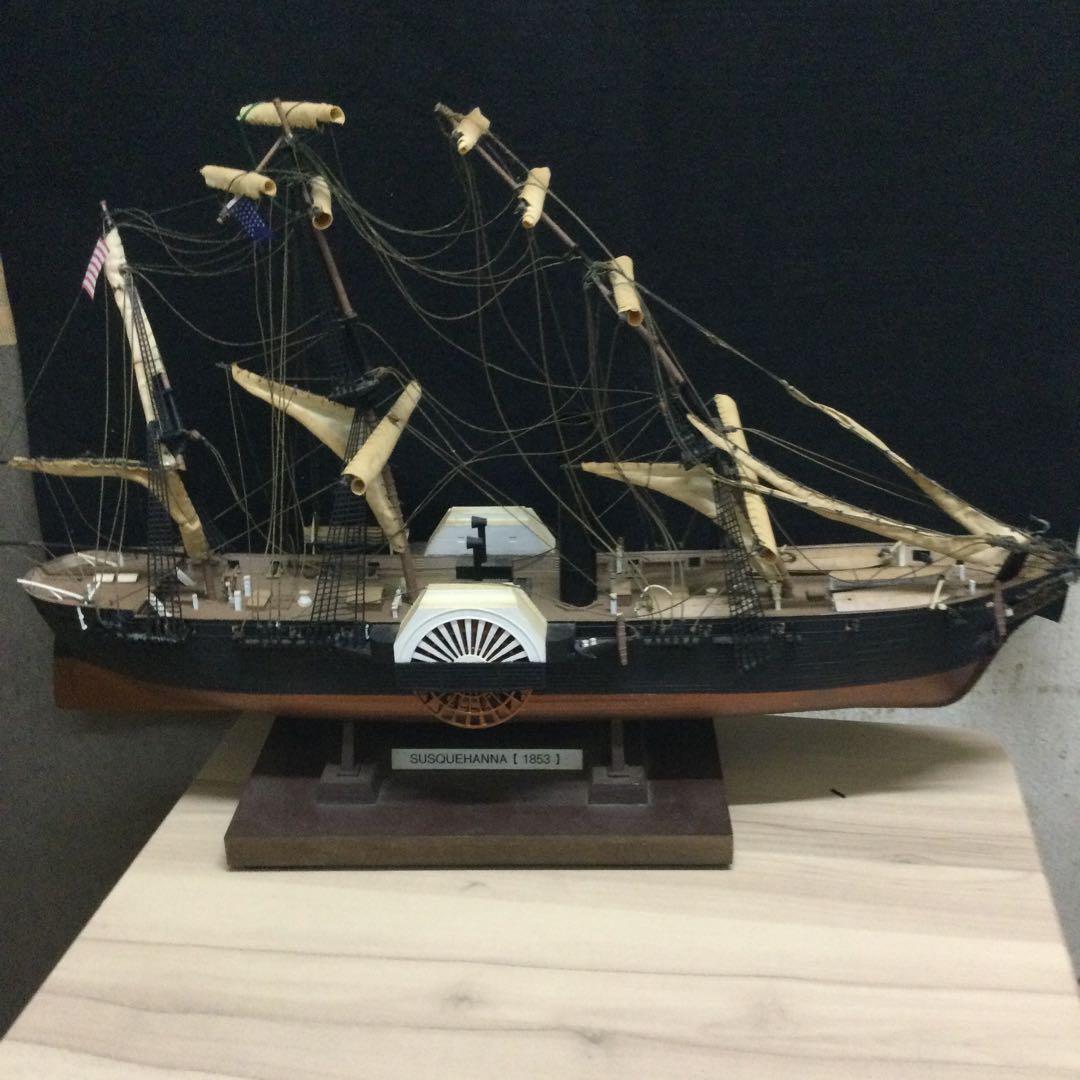 【kw】イマイ製プラモデル1/150 黒船　※ジャンク