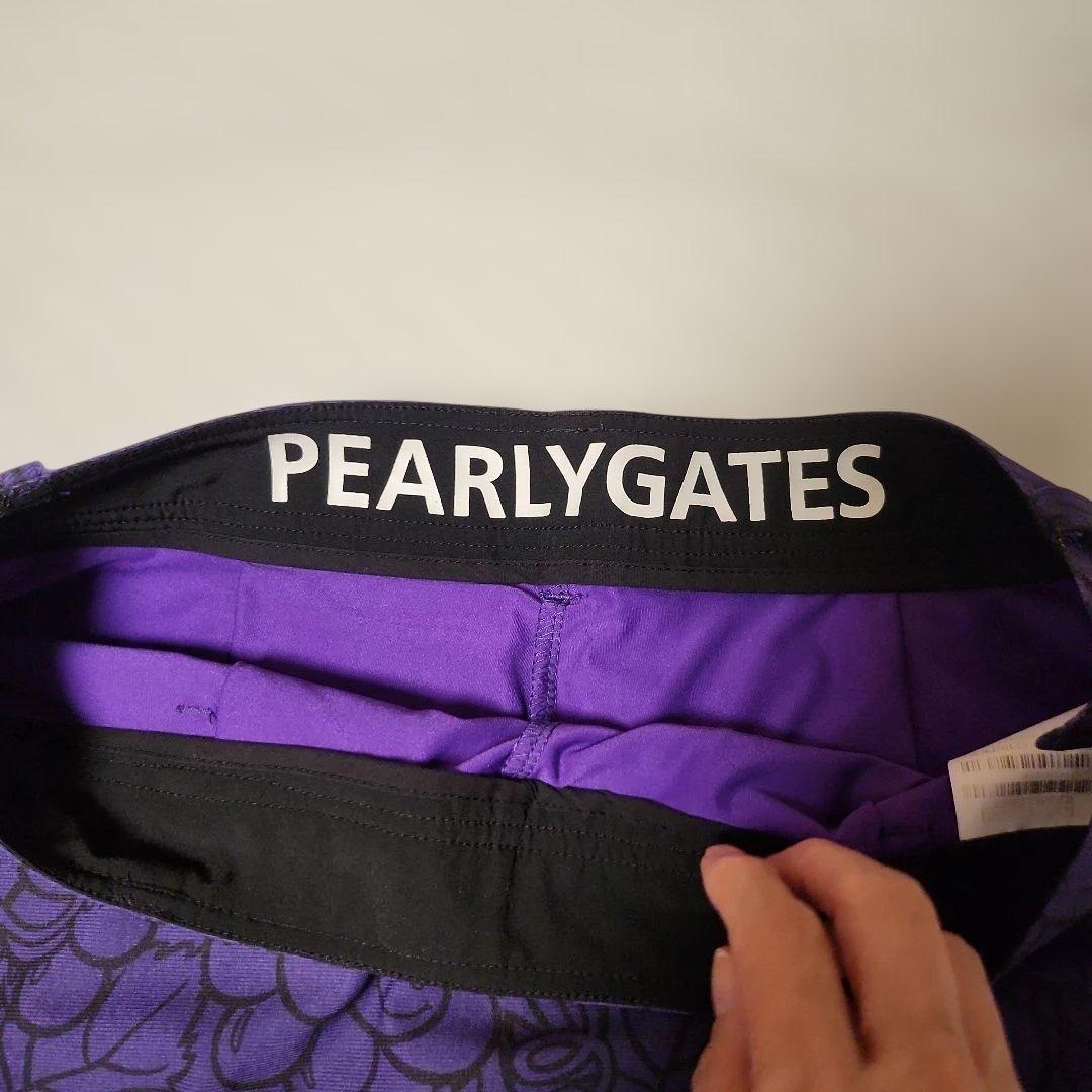 パーリーゲイツのRG ブドウ柄 紫色 シャツとフリルスカート