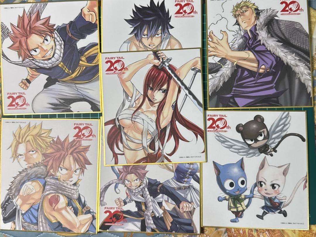 全7種 セット フェアリーテイル　20周年特典色紙　fairy tail