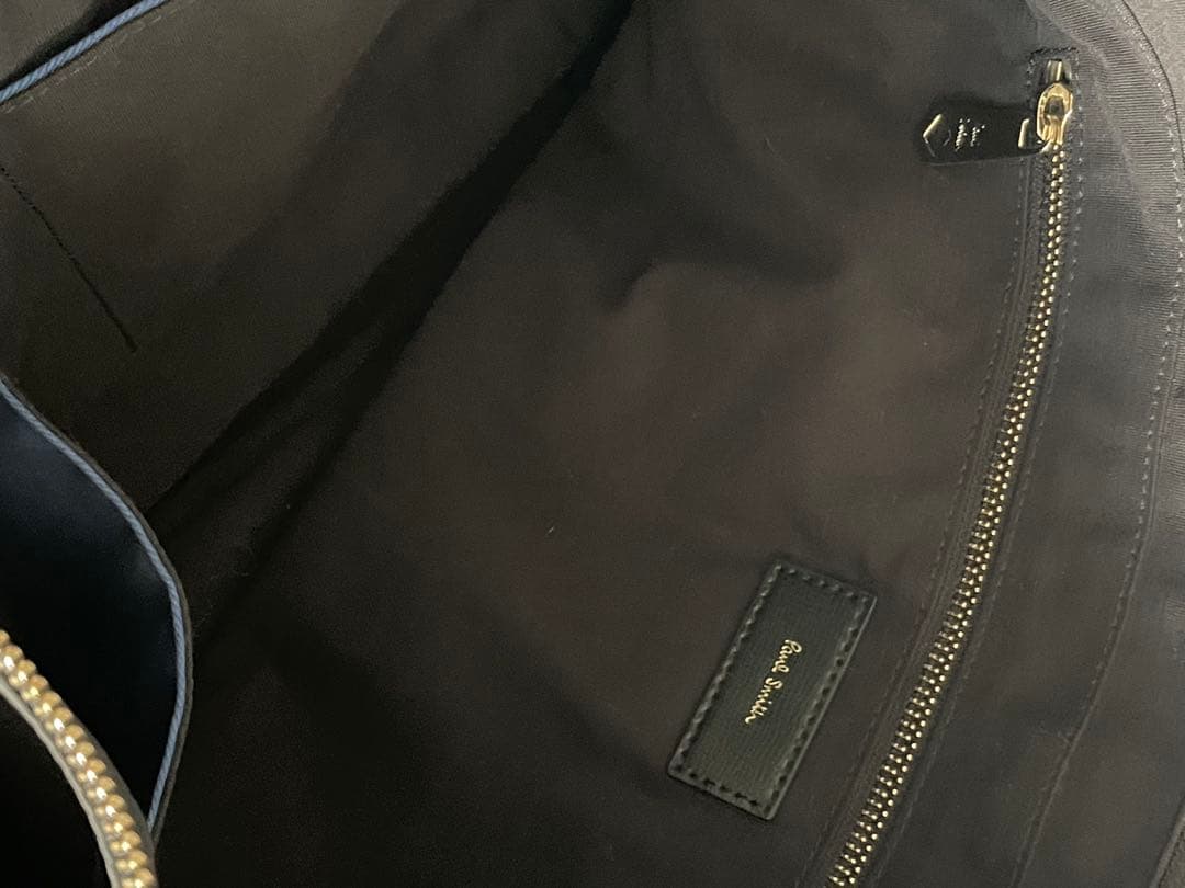 美品　ポールスミス　ビジネスバッグ　肩掛け　ナイロン　レザー